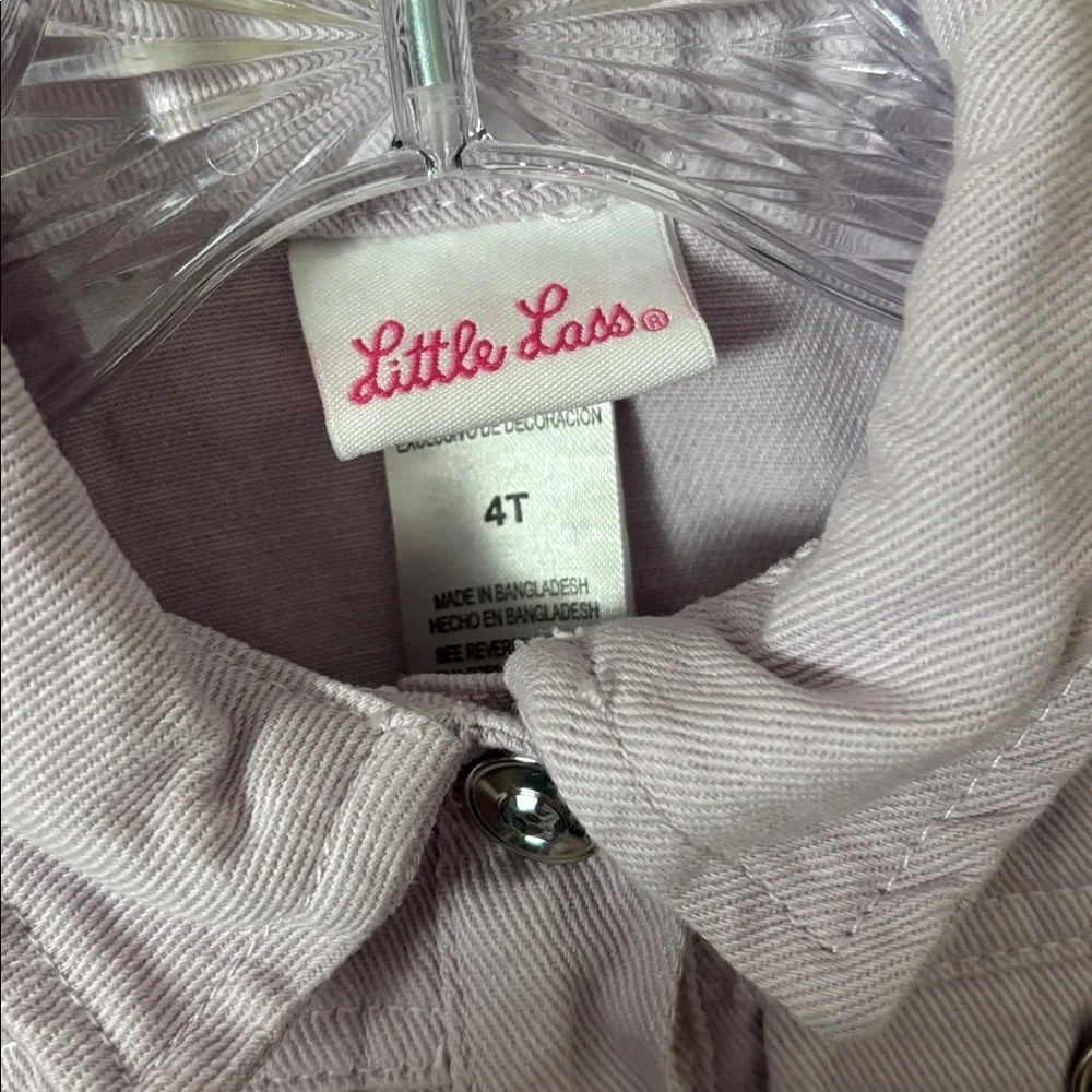 Little Lass Girls Lavender Purple Jacket 4T